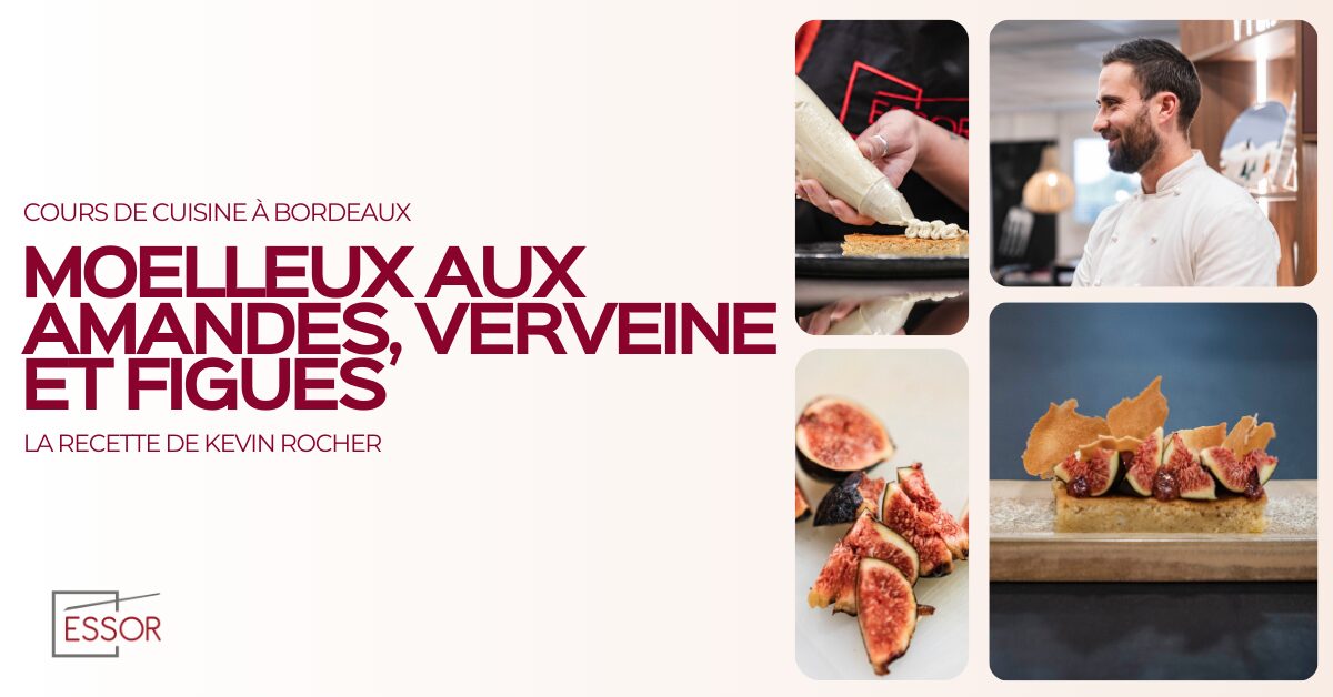 Moelleux aux amandes, verveine et figues - kevin rocher